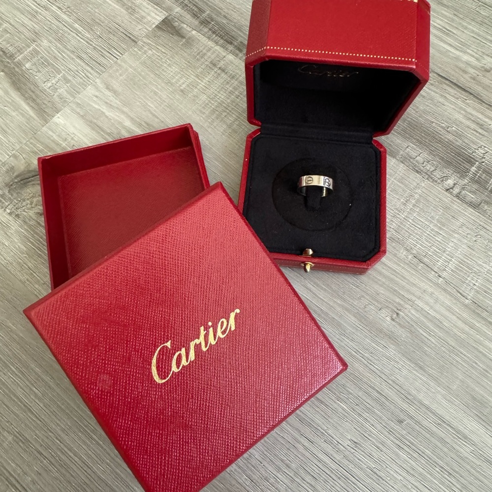 Cartier Love Ring in white gold